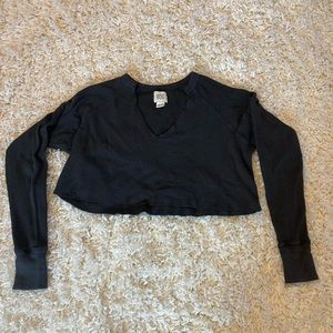 Urban outfitters cropped waffle long sleeve.